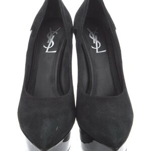 Yves Saint Laurent Women's Black Suede Heels